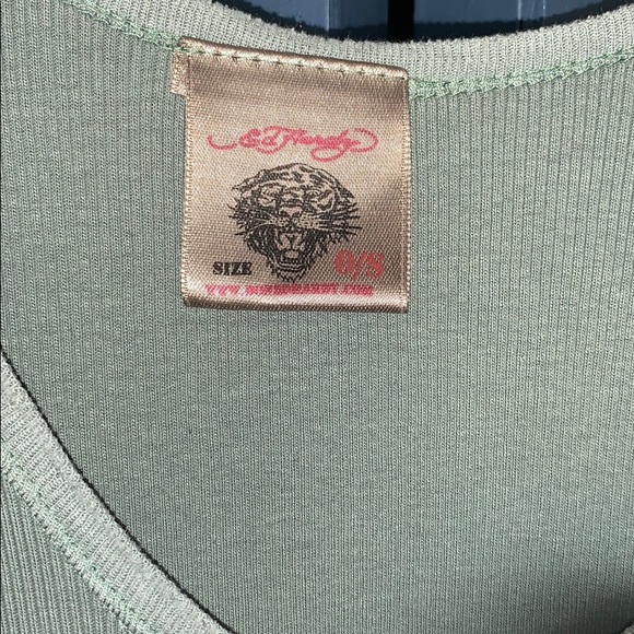 ED Hardy skull rhinestone tank top - Picture 4 of 6